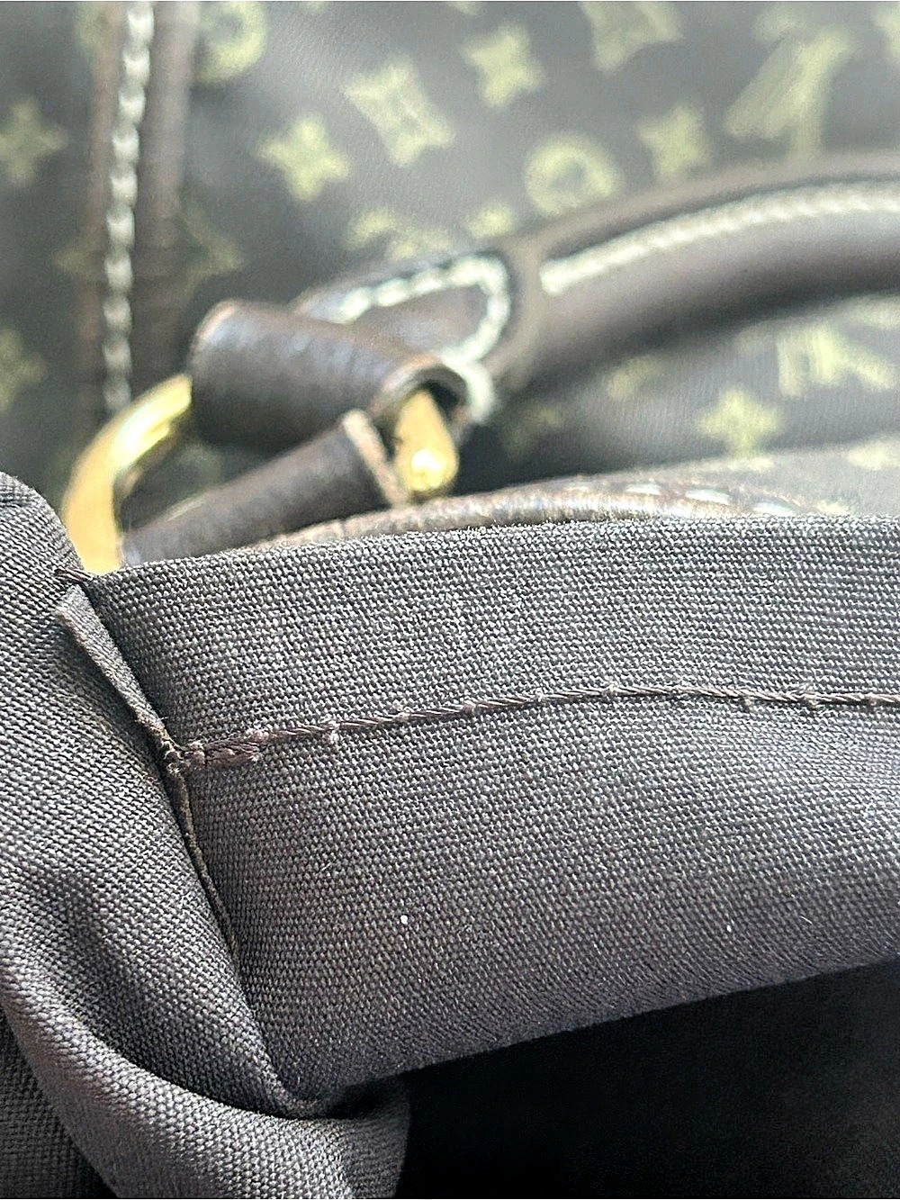 Louis Vuitton Monogram Mini Lin Trapeze PM Shoulder Bag Brown - Picture 8 of 13